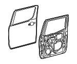 6700404121 - Body: Door Shell for Toyota: Tacoma Image
