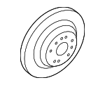 584113N020 - Brakes: Rotor for Hyundai: Equus Image