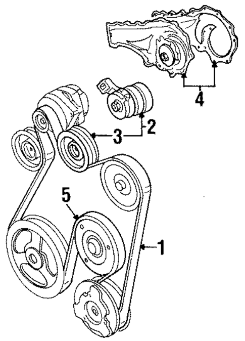 Water Pump for 1993 Cadillac Eldorado #0