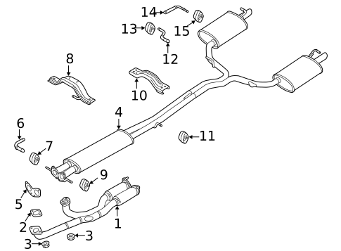 Exhaust Components for 2018 Ford Police Interceptor Utility #0