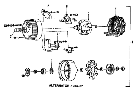 Alternator for 1986 GMC Caballero #0