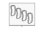 4200105 - Brakes: Disc Brake Pad Set for Mercedes-Benz Image