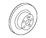 421121207 - Brakes: Disc Brake Rotor for Mercedes-Benz Image