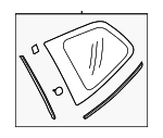 65209SG032 - : Quarter Glass for Subaru: Forester Image