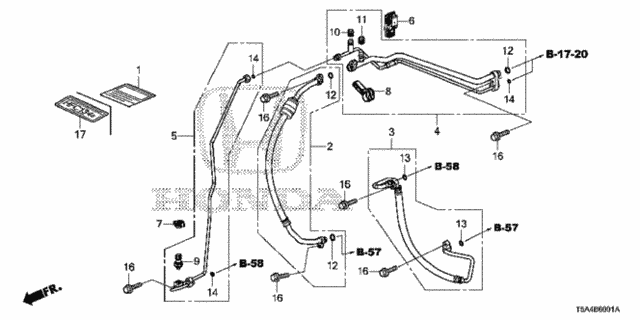 A/C Hoses - Pipes (2) for 2016 Honda Fit #0