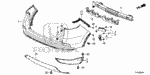 9390134320 - Interior/Bumper: SCREW, TAPPING (4X12) for Honda Image