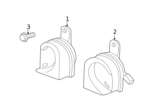 Horn for 2009 Acura TSX #0
