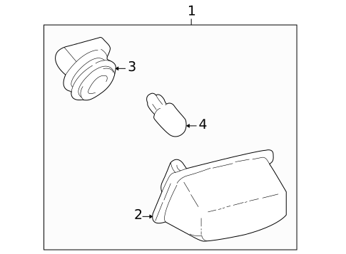 License Lamps for 2002 Toyota Celica #0