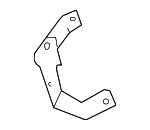 32416760493 - Steering: Cooler Line Bracket for BMW Image
