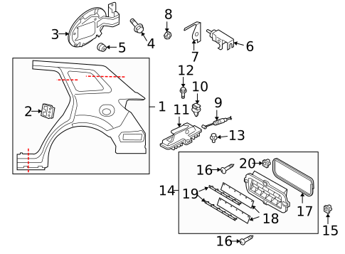 Fuel Door for 2012 Mazda CX-9 #0