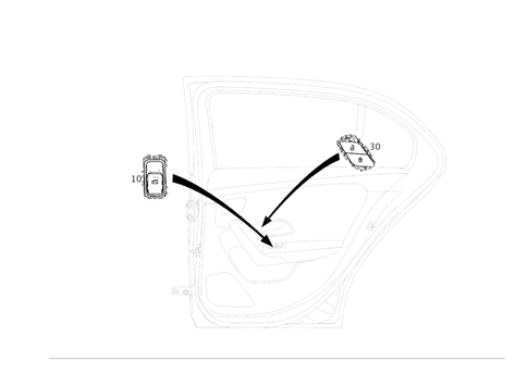 Switch Rear Door Lining for 2021 Mercedes-Benz A 35 AMG&reg; #0