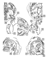 4724529AB - Body Sheet Metal Except Doors: Wheelhouse Shield, Left for Mopar Image