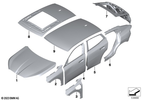 Outer Panels for 2023 BMW X2 M35iX #0