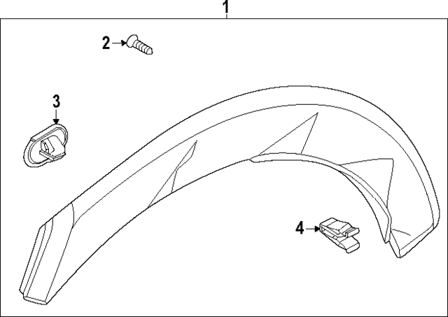 87741PI100 - : Quarter Trim Assembly for Hyundai Image