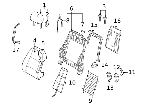 Front Seat Components for 2007 Audi A4 Quattro #6