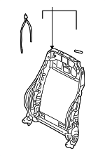 8H0881515C - Body: Seat Back Frame for Audi: A4, A4 Quattro, RS4, S4 Image