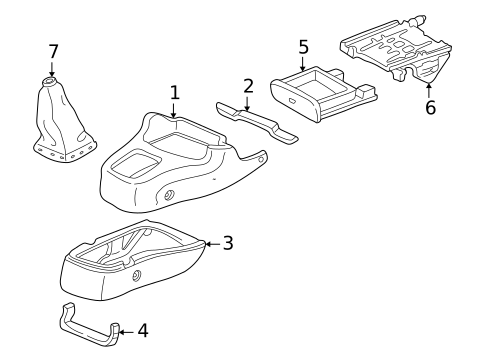 Console for 2001 Honda CR-V #0