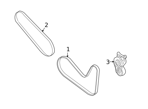 Belts & Pulleys for 2014 Lincoln MKT #2