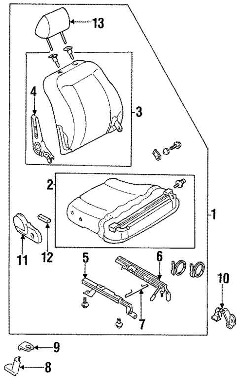 Tracks & Components for 1992 Mazda Protege #0