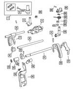 5014465AA - NVG Manual Transaxle 5 Speed: Gearshift Lever Package for Mopar Image