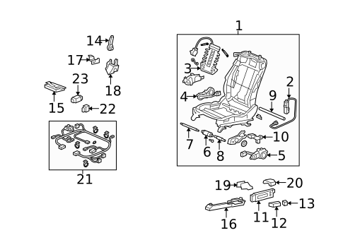 Power Seats for 2010 Acura TSX #0