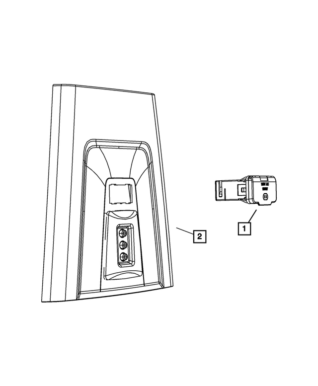 1GN17ZJ8AB - Electrical: Floor Console End Cap for Mopar Image