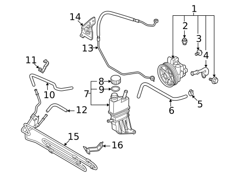Pump & Hoses for 2010 Mazda MX-5 Miata #0