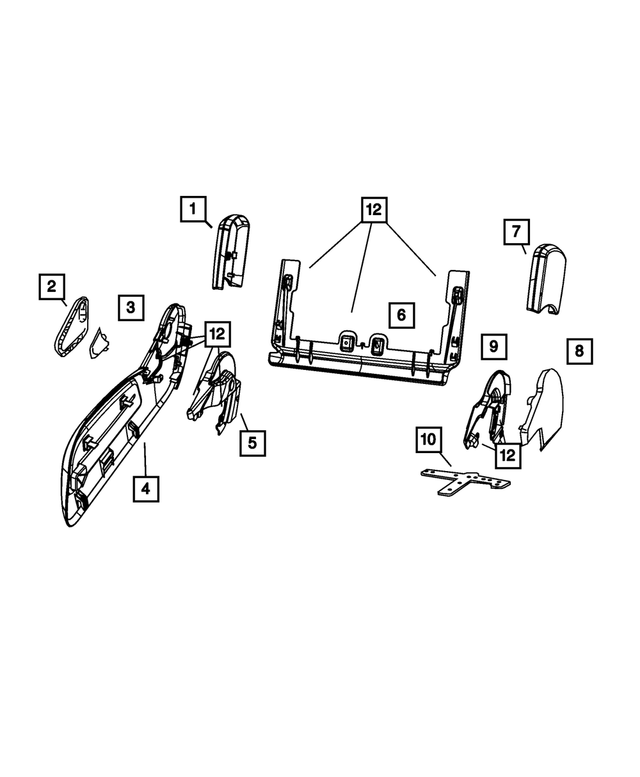 1PC001DVAA - Interior Trim: Seat Shield for Mopar Image