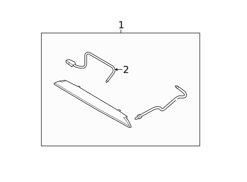 High Mounted Stop Lamp for 2011 Kia Forte #1