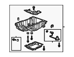 12676336 - Engine: Oil Pan for Buick: Envision, LaCrosse, Regal, Regal Sportback, Regal TourX | Cadillac: ATS, CT6, CTS | Chevrolet: Blazer, Camaro, Equinox, Impala, Malibu, Malibu Limited, Traverse | GMC: Acadia, Terrain Image