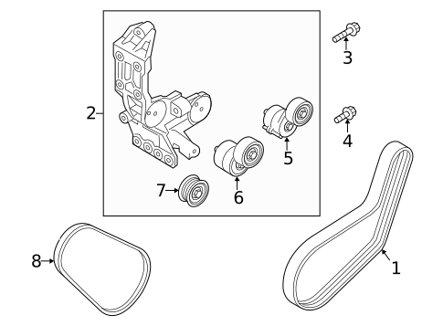 Belts & Pulleys for 2014 Kia Optima #0