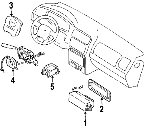 Air Bag Components for 2002 Isuzu Rodeo #0