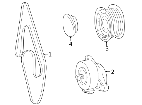 Belts & Pulleys for 2006 Mercedes-Benz CLS500 #0