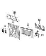 68543963AA - Body Sheet Metal Except Doors: Cab Back Panel for Mopar Image