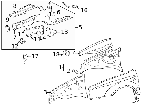 Structural Components & Rails for 2000 Volkswagen Cabrio #0