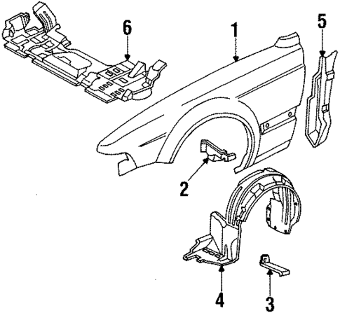 Fender & Components for 1995 Acura Legend #0