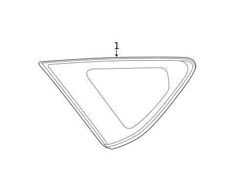 Glass & Hardware for 2014 Toyota Prius V #1