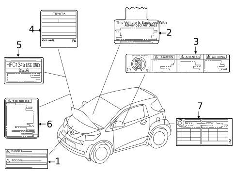 Labels for 2014 Scion iQ #0
