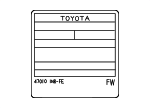 1129847040 - Body: Emission Label for Scion: iQ Image