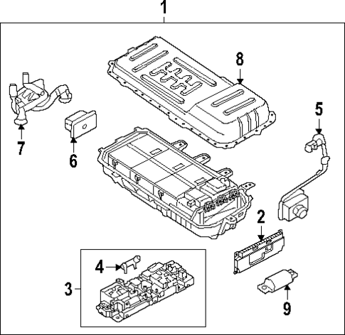 Battery for 2023 Lincoln Aviator #1