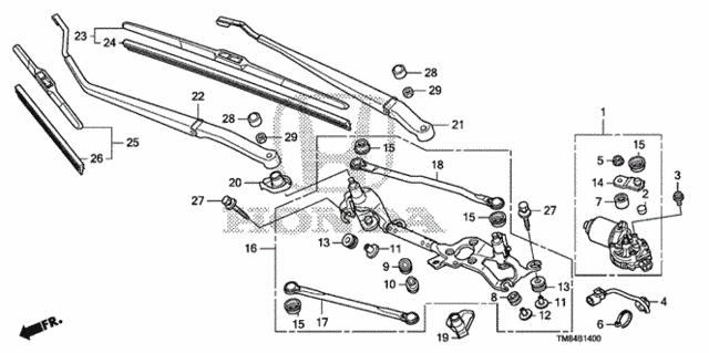 Front Windshield Wiper for 2011 Honda Insight #0