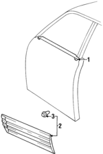 7571060021 - Body: Belt Molding for Lexus: LX450 Image