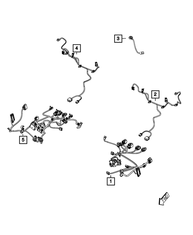 68223323AA - Electrical: Jumper Wiring for Mopar Image