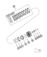 52107974AA - NAG1; W5J400 - W5A330; 5-Speed; Automatic Transmission: Snap Ring for Mopar Image