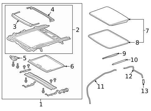 Sunroof for 2018 Lexus LS500 #1