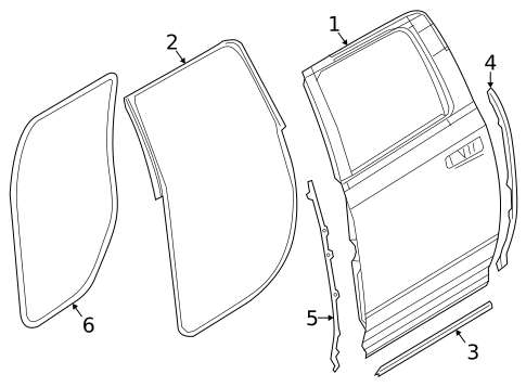 Door & Components for 2025 Ram 2500 #1