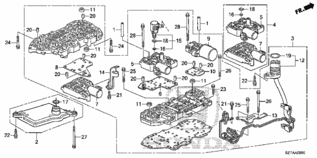 AT Valve Body for 2016 Honda CR-Z #0