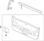 5H68677074PK - Body: Upper Trim for Volkswagen: Golf R, GTI Image
