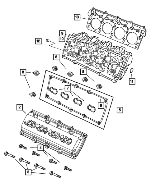 Cylinder Head for 2006 Jeep Grand Cherokee #0