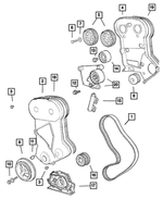 6502926 - Engine 2.0L Four Cylinder: Hex Flange Head Bolt for Mopar Image